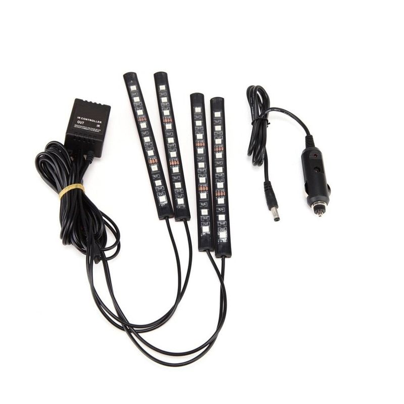 Auto si Moto - Electrice auto - Iluminare si semnalizare - Lumini ambientale - Banda LED auto cu control din aplicatie, culori RGB, lumini ambientale in interiorul masinii - Infinity.ro