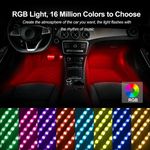 Auto si Moto - Electrice auto - Iluminare si semnalizare - Lumini ambientale - Banda LED auto cu control din aplicatie, culori RGB, lumini ambientale in interiorul masinii - Infinity.ro