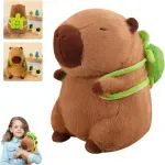 Jucarii, Copii si Bebe - Jucarii si jocuri - Jucarii de plus - Jucarie din plus Capybara simpatica, cu ghiozdan atasat, 23cm, ideala pentru copii Culoare maro, cadoul perfect ABYZ™ - Infinity.ro