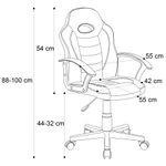 PC, gaming si accesorii - Gaming - Accesorii gaming - Scaune gaming - Scaun gaming US92 Euro, negru si alb, 55x55x88-100 cm - Infinity.ro