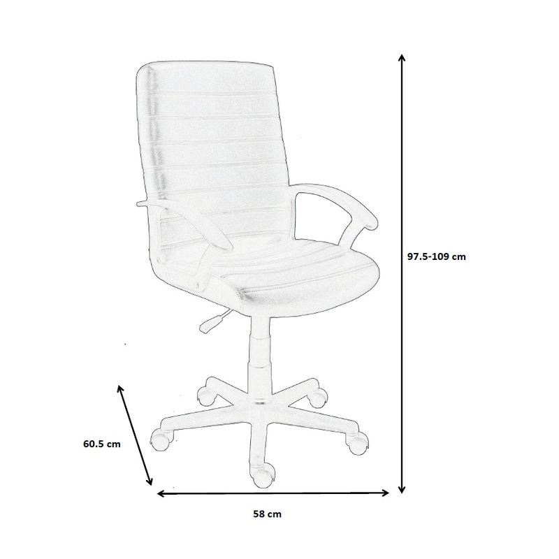 Casa si Gradina - Mobilier - Scaune si fotolii - Scaune - Scaun de birou directorial US72 Rilke, maro, 58x60.5x97.5-109 cm - Infinity.ro