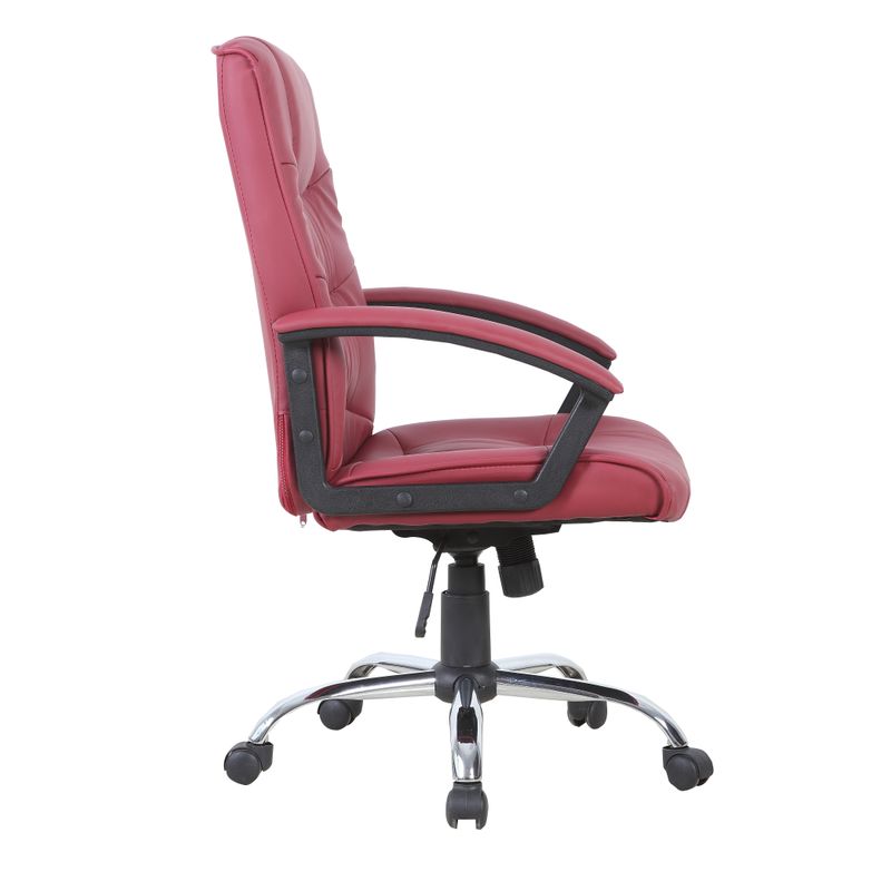 Casa si Gradina - Mobilier - Scaune si fotolii - Scaune - Scaun de birou directorial US02, bordo, 66x62x107-117 cm - Infinity.ro