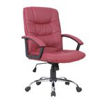 Casa si Gradina - Mobilier - Scaune si fotolii - Scaune - Scaun de birou directorial US02, bordo, 66x62x107-117 cm - Infinity.ro