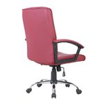 Casa si Gradina - Mobilier - Scaune si fotolii - Scaune - Scaun de birou directorial US02, bordo, 66x62x107-117 cm - Infinity.ro