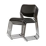 Casa si Gradina - Mobilier - Scaune si fotolii - Scaune - Scaun vizitator Eco, negru, 40x43x76 cm - Infinity.ro