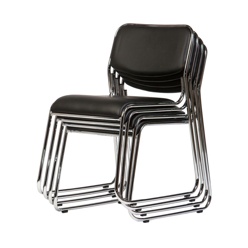 Casa si Gradina - Mobilier - Scaune si fotolii - Scaune - Scaun vizitator Eco, negru, 40x43x76 cm - Infinity.ro