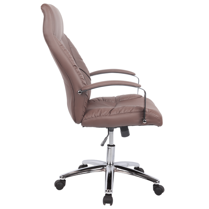 Casa si Gradina - Mobilier - Scaune si fotolii - Scaune - Scaun de birou directorial US62, maro, 61x71x108-116 cm - Infinity.ro