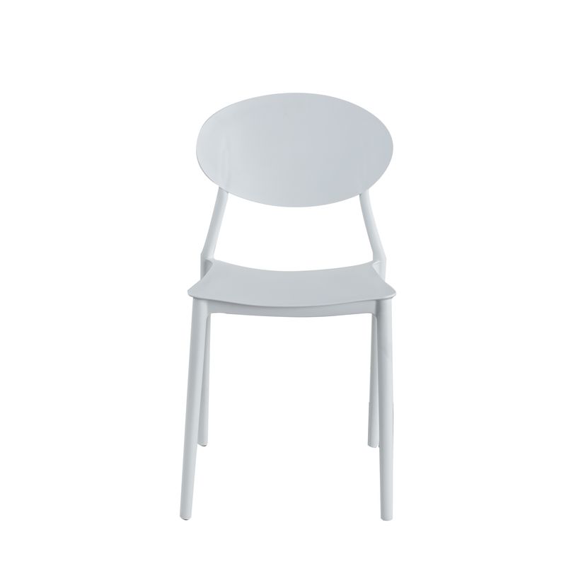 Casa si Gradina - Mobilier - Scaune si fotolii - Scaune - Scaun living Oval, alb, 41x50.5x81 cm - Infinity.ro