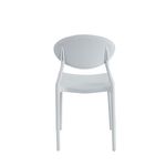 Casa si Gradina - Mobilier - Scaune si fotolii - Scaune - Scaun living Oval, alb, 41x50.5x81 cm - Infinity.ro