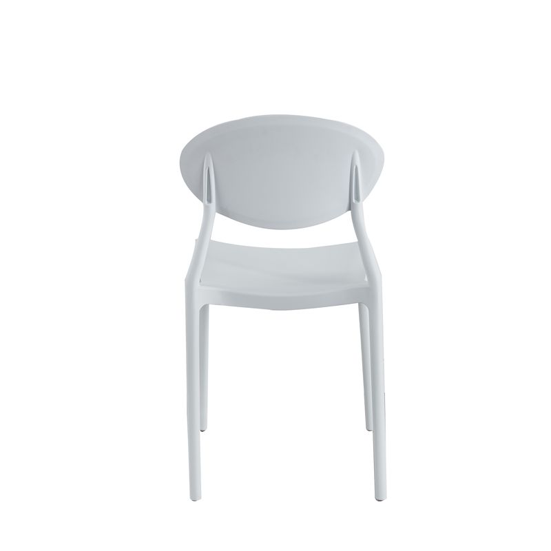 Casa si Gradina - Mobilier - Scaune si fotolii - Scaune - Scaun living Oval, alb, 41x50.5x81 cm - Infinity.ro