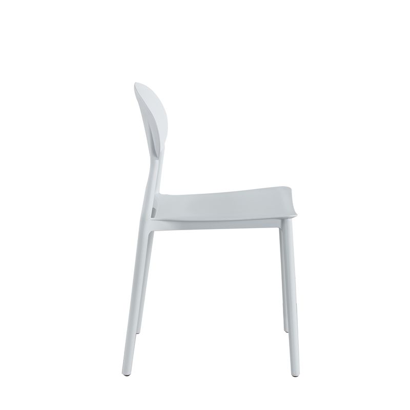 Casa si Gradina - Mobilier - Scaune si fotolii - Scaune - Scaun living Oval, alb, 41x50.5x81 cm - Infinity.ro