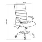 Casa si Gradina - Mobilier - Scaune si fotolii - Scaune - Scaun de birou directorial Davik, negru, 65x63x108-118 cm - Infinity.ro