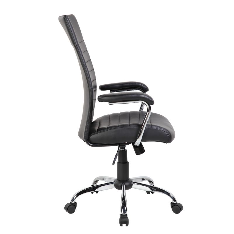 Casa si Gradina - Mobilier - Scaune si fotolii - Scaune - Scaun de birou directorial Davik, negru, 65x63x108-118 cm - Infinity.ro