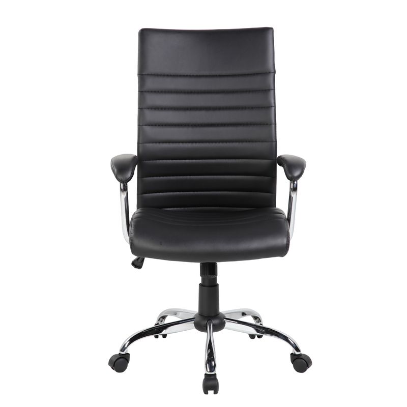 Casa si Gradina - Mobilier - Scaune si fotolii - Scaune - Scaun de birou directorial Davik, negru, 65x63x108-118 cm - Infinity.ro