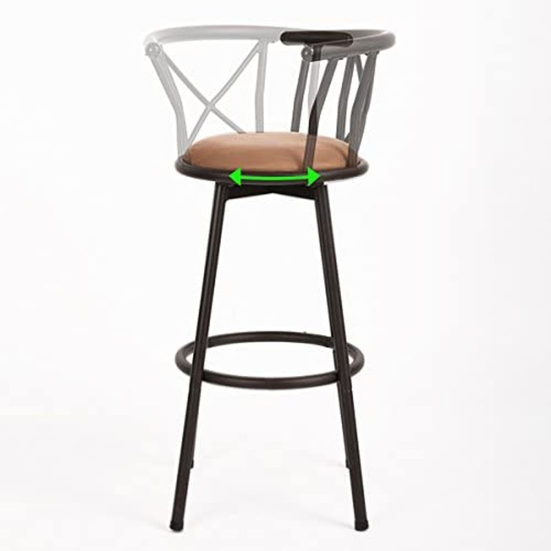 Casa si Gradina - Mobilier - Scaune si fotolii - Scaune - Scaun bar Hailey, maro, 56x43x99 cm - Infinity.ro