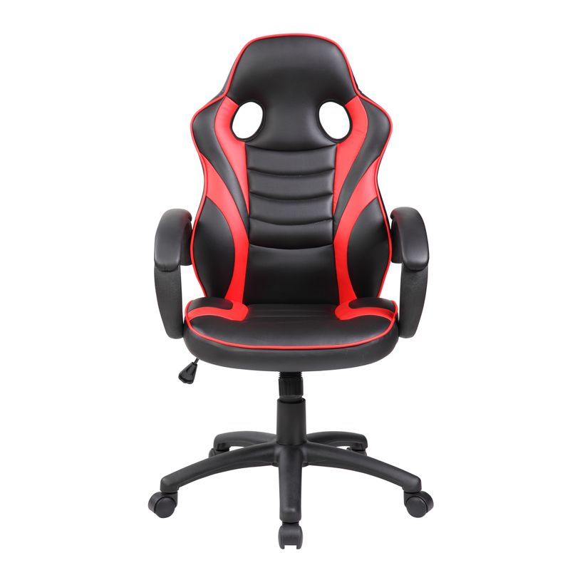 PC, gaming si accesorii - Gaming - Accesorii gaming - Scaune gaming - Scaun de birou directorial US101, negru si rosu, 61x61x106-116 cm - Infinity.ro