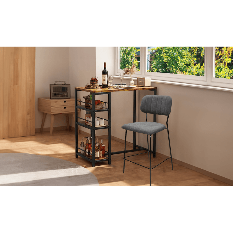 Casa si Gradina - Mobilier - Scaune si fotolii - Scaune - Scaun bar Nero, Gri, 47x51x89 cm - Infinity.ro