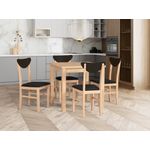 Casa si Gradina - Mobilier - Scaune si fotolii - Scaune - Scaun living/bucatarie Leonix 2, sonoma/negru, 40x43x90 cm, UnicSpot - Infinity.ro