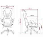 PC, gaming si accesorii - Gaming - Accesorii gaming - Scaune gaming - Scaun de birou directorial US77 Kronos, negru si portocaliu, 65x64x114-122 cm - Infinity.ro