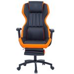 PC, gaming si accesorii - Gaming - Accesorii gaming - Scaune gaming - Scaun de birou directorial US77 Kronos, negru si portocaliu, 65x64x114-122 cm - Infinity.ro