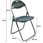 Casa si Gradina - Mobilier - Scaune si fotolii - Scaune - Scaun pliant Cordoba, gri, 38.5x43x79 cm - Infinity.ro