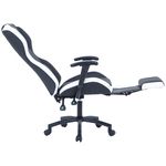 Casa si Gradina - Mobilier - Scaune si fotolii - Scaune - Scaun de birou directorial US77 Kronos, negru si alb, 65x64x114-122 cm - Infinity.ro