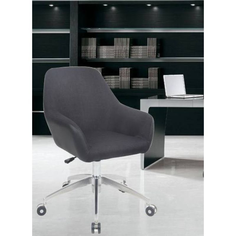 Casa si Gradina - Mobilier - Scaune si fotolii - Scaune - Scaun de birou directorial US63 textil, negru, 55x57x79-91 cm - Infinity.ro