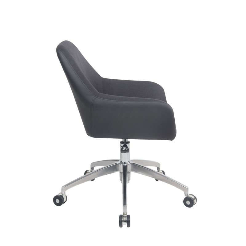 Casa si Gradina - Mobilier - Scaune si fotolii - Scaune - Scaun de birou directorial US63 textil, negru, 55x57x79-91 cm - Infinity.ro