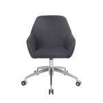 Casa si Gradina - Mobilier - Scaune si fotolii - Scaune - Scaun de birou directorial US63 textil, negru, 55x57x79-91 cm - Infinity.ro