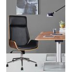 Casa si Gradina - Mobilier - Scaune si fotolii - Scaune - Scaun de birou directorial US116 Calisto, negru, 60x65x111-118 cm - Infinity.ro