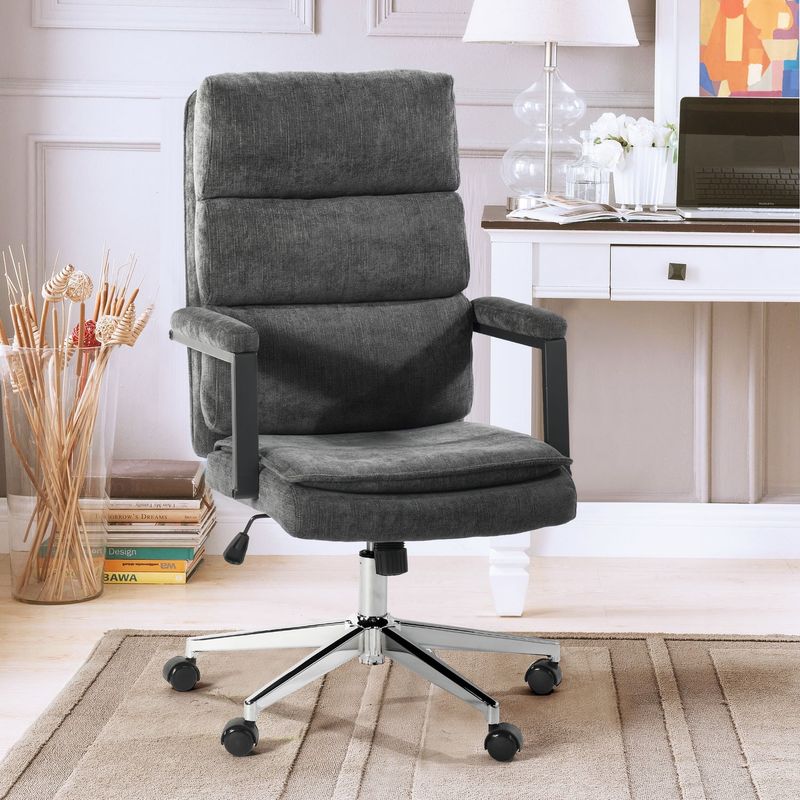 Casa si Gradina - Mobilier - Scaune si fotolii - Scaune - Scaun de birou US134 Aria, antracit, 65.5x71.5x106-116 cm - Infinity.ro