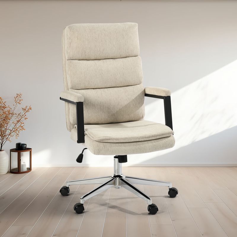 Casa si Gradina - Mobilier - Scaune si fotolii - Scaune - Scaun de birou US134 Aria, bej, 65.5x71.5x106-116 cm - Infinity.ro