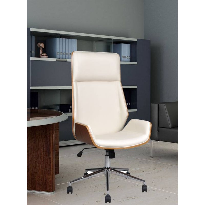 Casa si Gradina - Mobilier - Scaune si fotolii - Scaune - Scaun de birou directorial US116 Calisto, alb, 60x65x111-118 cm - Infinity.ro