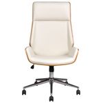 Casa si Gradina - Mobilier - Scaune si fotolii - Scaune - Scaun de birou directorial US116 Calisto, alb, 60x65x111-118 cm - Infinity.ro