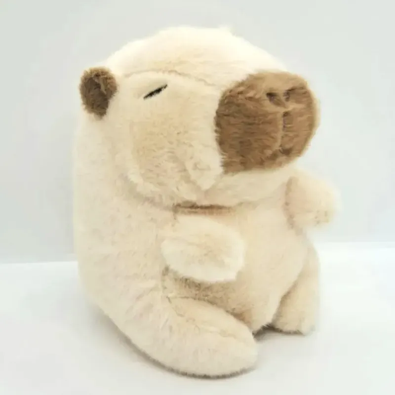 Jucarii, Copii si Bebe - Jucarii si jocuri - Jucarii de plus - Jucarie din plus Capybara, cu miscare de codita, 21cm, culoare bej Cadoul ideal pentru copii de toate varstele ABYZ™ - Infinity.ro