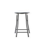 Casa si Gradina - Mobilier - Scaune si fotolii - Tabureti - Taburet pliant Malaga, negru, 30x30x45 cm - Infinity.ro