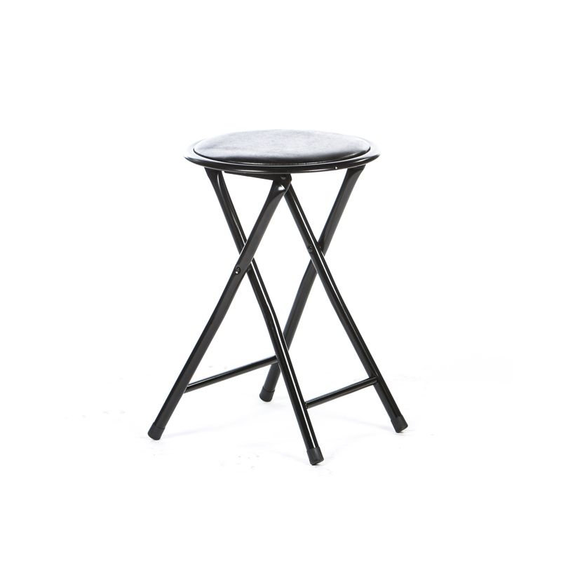 Casa si Gradina - Mobilier - Scaune si fotolii - Tabureti - Taburet pliant Malaga, negru, 30x30x45 cm - Infinity.ro