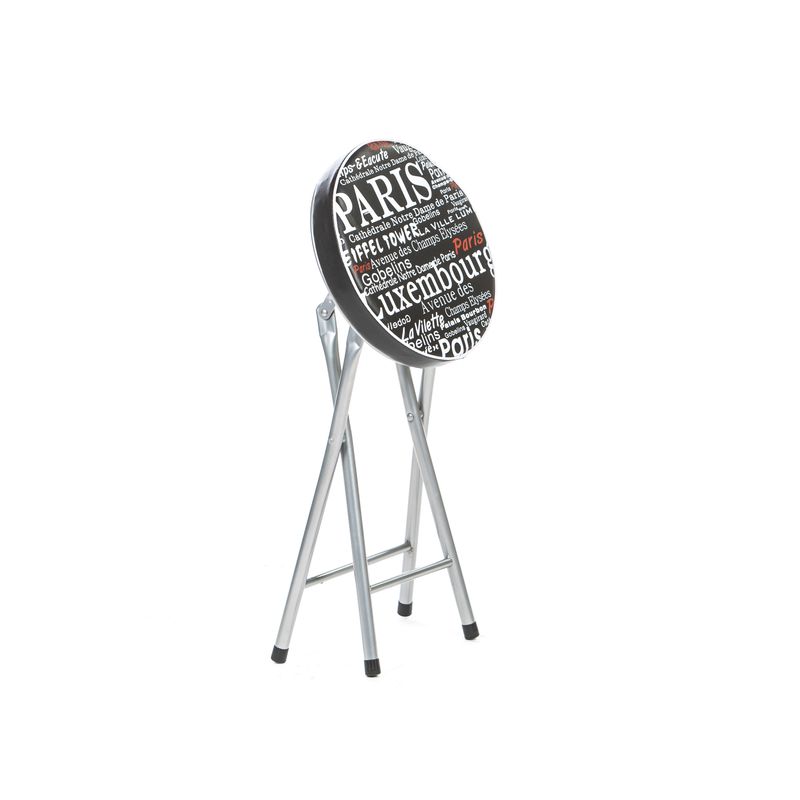 Casa si Gradina - Mobilier - Scaune si fotolii - Tabureti - Taburet pliant Cosmo Paris, negru, 30x30x50 cm - Infinity.ro