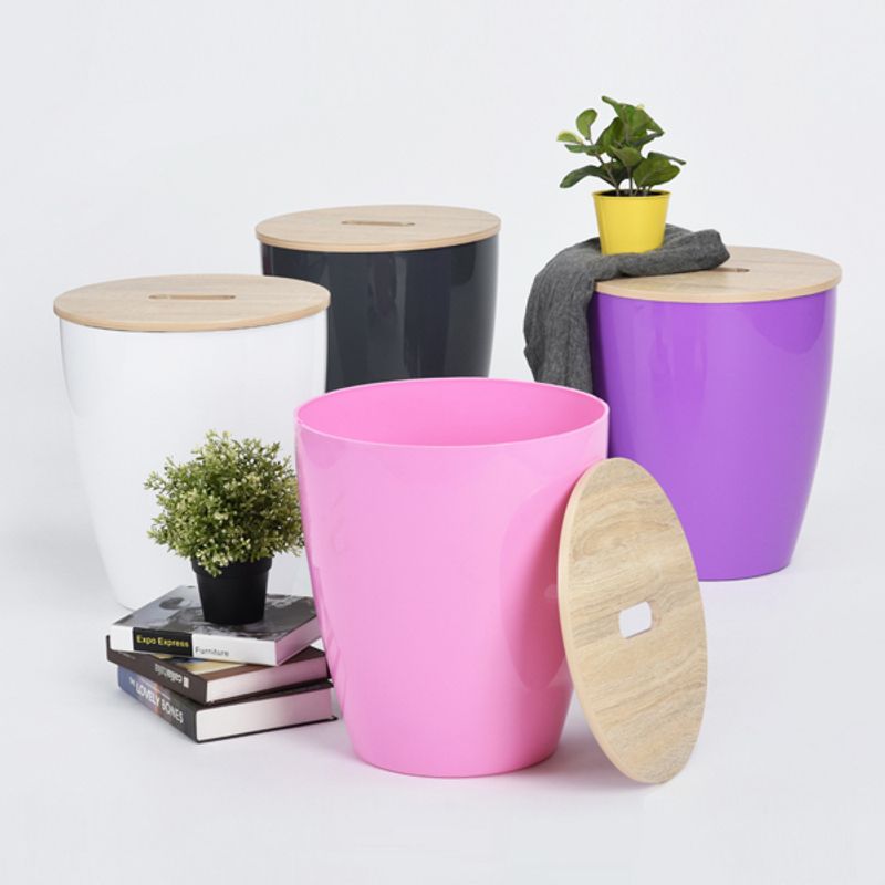 Casa si Gradina - Mobilier - Scaune si fotolii - Tabureti - Taburet Dale roz, roz, 36.5x36.5x41.5 cm - Infinity.ro