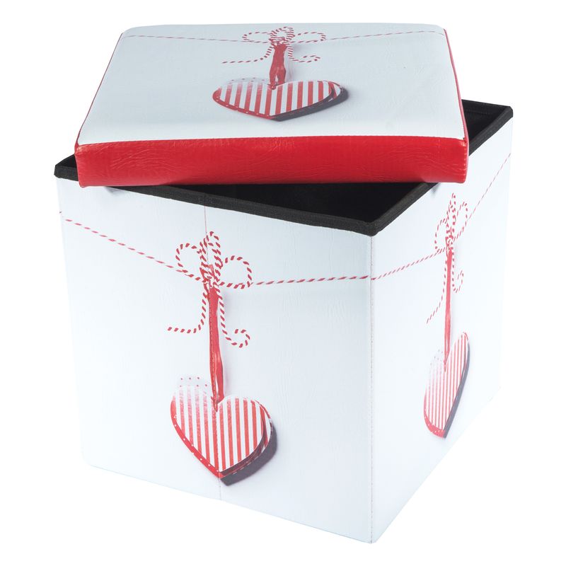 Casa si Gradina - Mobilier - Scaune si fotolii - Tabureti - Taburet Design Stripes, multicolor, 38x38x37.5 cm - Infinity.ro