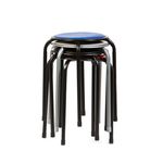 Casa si Gradina - Mobilier - Scaune si fotolii - Tabureti - Taburet fix Alicante, albastru, 30x30x45 cm - Infinity.ro