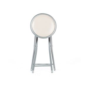 Taburet pliant Malaga, bej, 30x30x45 cm