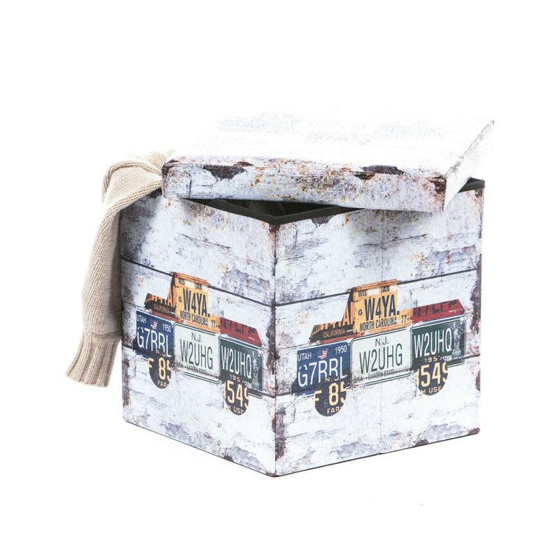 Casa si Gradina - Mobilier - Scaune si fotolii - Tabureti - Taburet Design Truck, multicolor, 38x38x37.5 cm - Infinity.ro