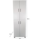 Casa si Gradina - Mobilier - Dulapuri si sifoniere - Dulapuri - Dulap sau pantofar Leon, alb, 70x34x210 cm - Infinity.ro