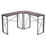 Casa si Gradina - Mobilier - Mese si birouri - Birouri - Birou colt, negru si wenge, 38x119.5x75 cm - Infinity.ro