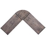 Casa si Gradina - Mobilier - Mese si birouri - Birouri - Birou colt, negru si wenge, 38x119.5x75 cm - Infinity.ro