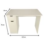 Casa si Gradina - Mobilier - Mese si birouri - Birouri - Birou Heide, alb, 115x55x76 cm - Infinity.ro