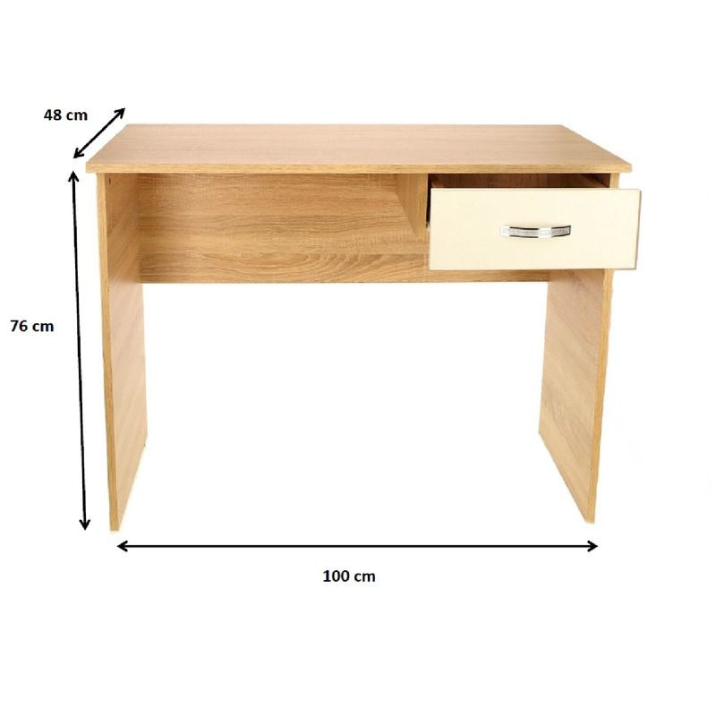Casa si Gradina - Mobilier - Mese si birouri - Birouri - Birou PC Aisa, stejar, 100x48x76 cm - Infinity.ro