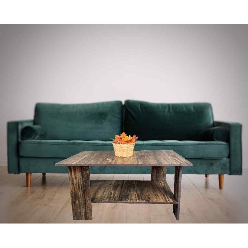 Casa si Gradina - Mobilier - Mese si birouri - Mese bucatarie si dining - Masa Cafea Turo antichizat, stejar alb, 87x60x43 cm - Infinity.ro