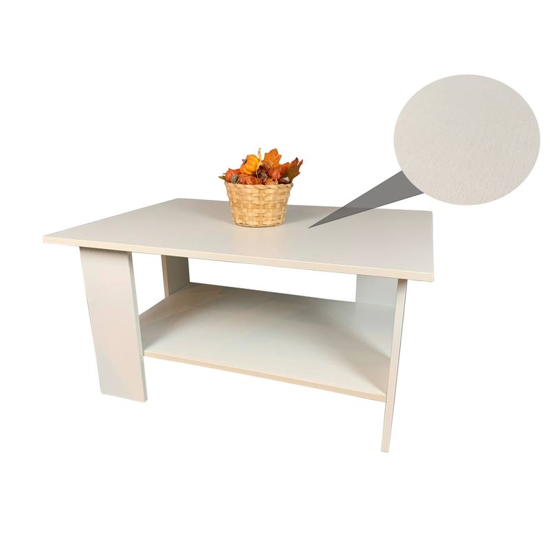 Casa si Gradina - Mobilier - Mese si birouri - Mese bucatarie si dining - Masa Cafea Turo, alb, 87x60x43 cm - Infinity.ro